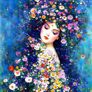 AI-23-AZURORA-KLIMT-FRAU-BLUMEN4