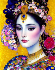 AI-23-AZURORA-KLIMT-FRAU-BLUMEN7