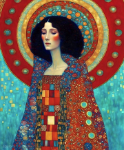 AI-23-AZURORA-KLIMT-FRAU-ROT1