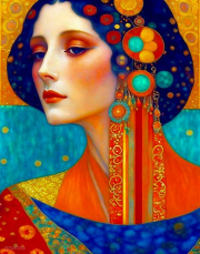 AI-23-AZURORA-KLIMT-FRAU-ROT4