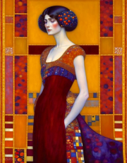 AI-23-AZURORA-KLIMT-FRAU-ROT6