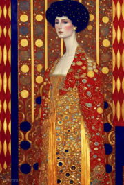 AI-23-AZURORA-KLIMT-FRAU-ROT9