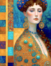 AI-23-AZURORA-KLIMT-FRAU-TURQUOISE10
