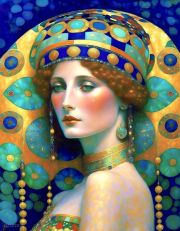 AI-23-AZURORA-KLIMT-FRAU-TURQUOISE2