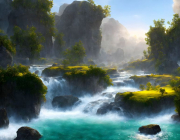 AI-23-AZURORA-LANDSCHAFT-WASSERFAeLLE1